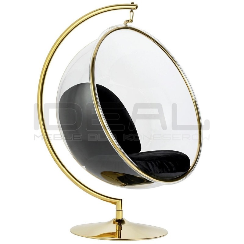  Fotel glamour bubble Stand Gold 